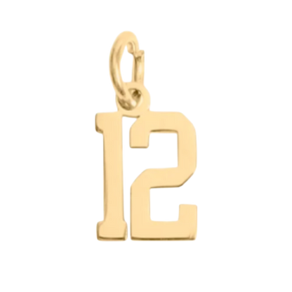 Small Gold Number Sports Collection