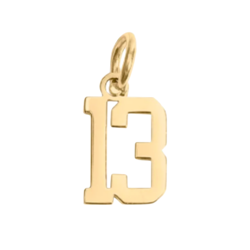 Small Gold Number Sports Collection