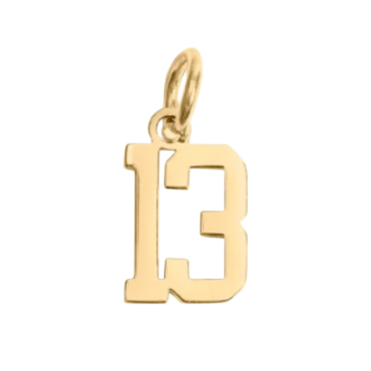 Small Gold Number Sports Collection