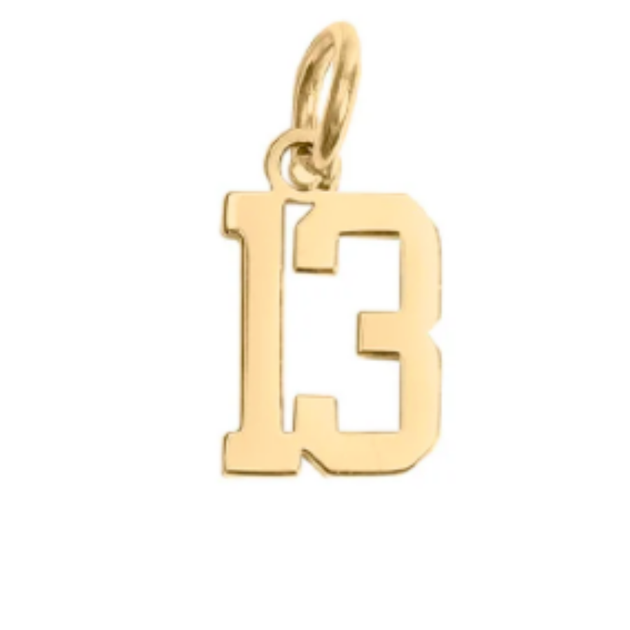 Small Gold Number Sports Collection