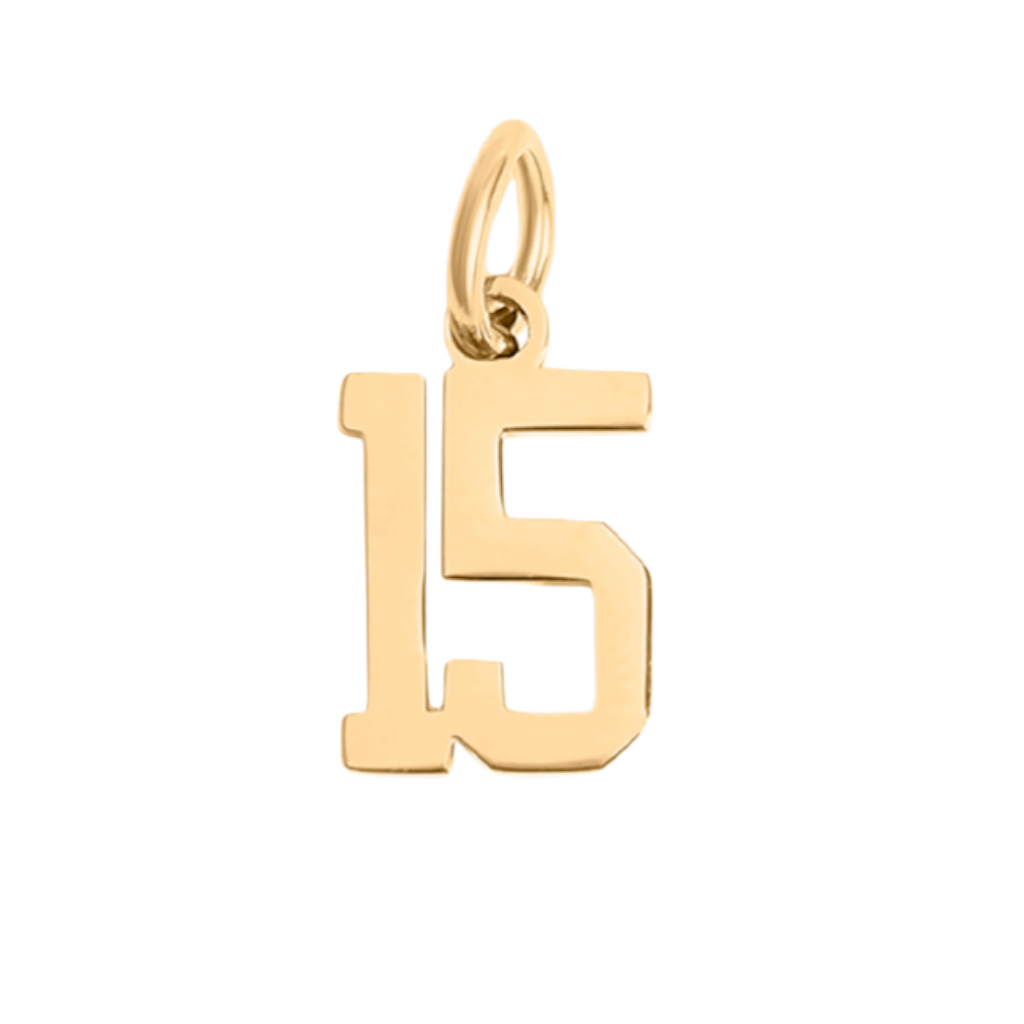 Small Gold Number Sports Collection
