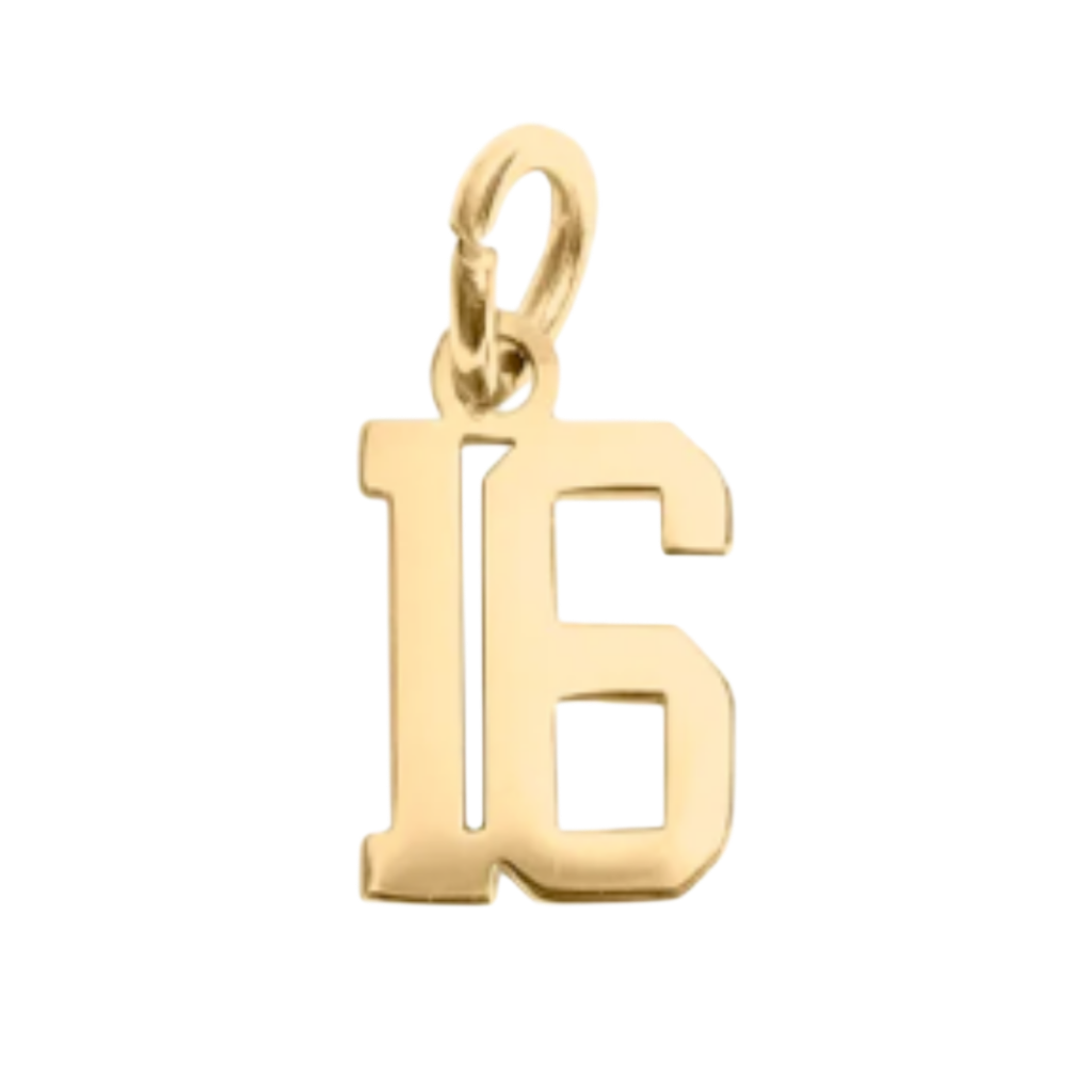 Small Gold Number Sports Collection