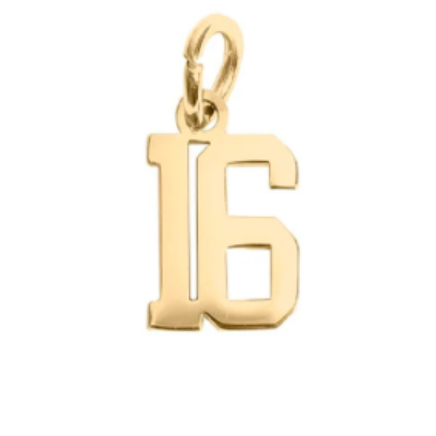 Small Gold Number Sports Collection