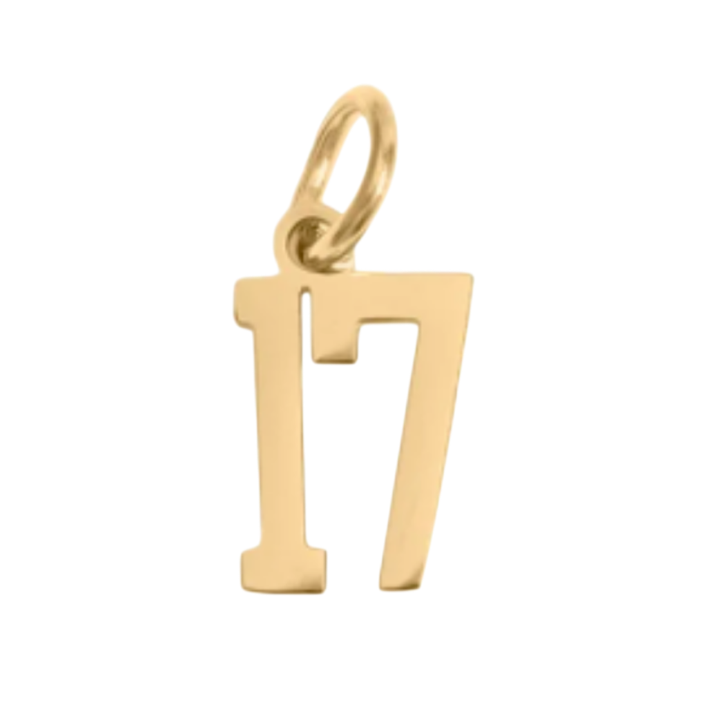 Small Gold Number Sports Collection