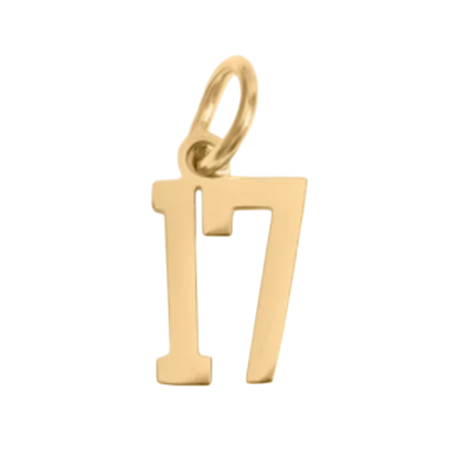 Small Gold Number Sports Collection