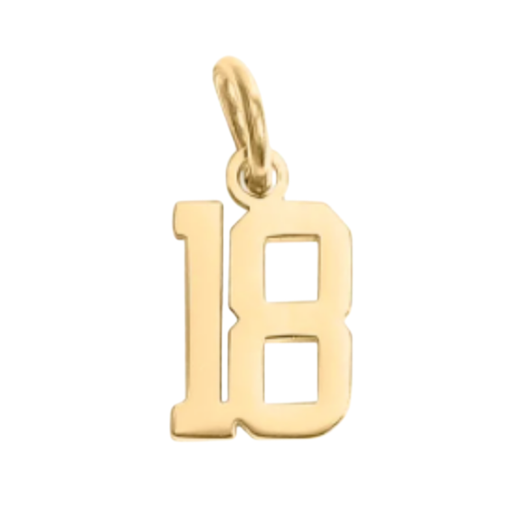 Small Gold Number Sports Collection
