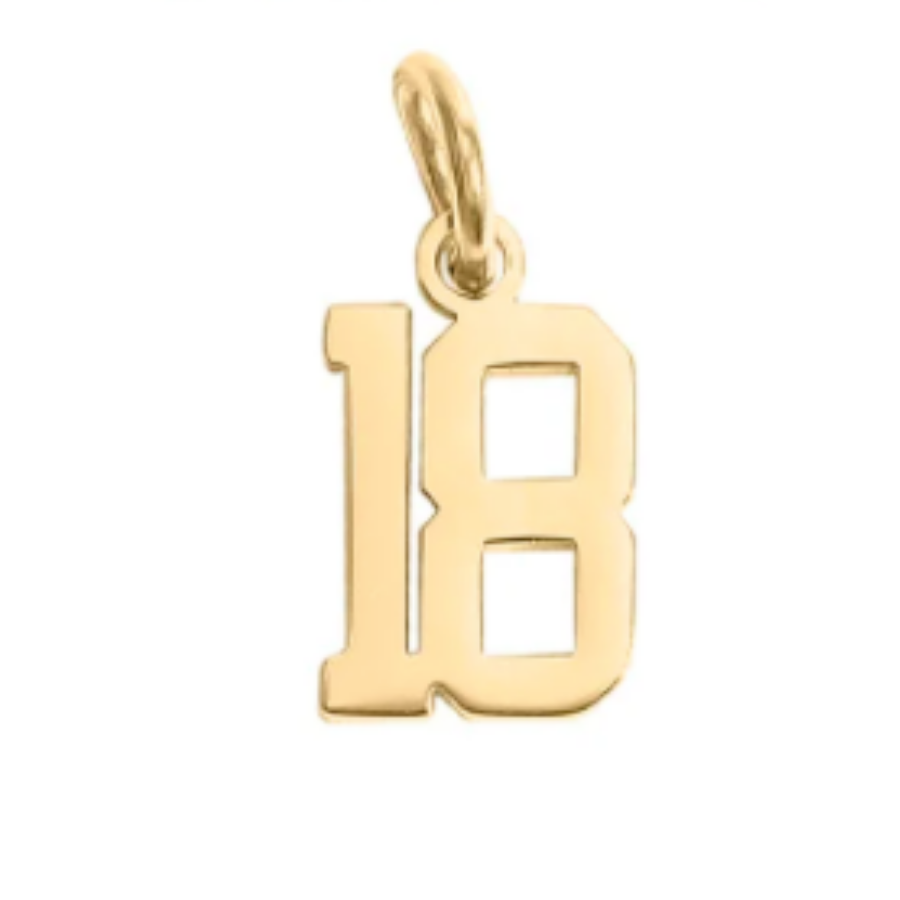 Small Gold Number Sports Collection