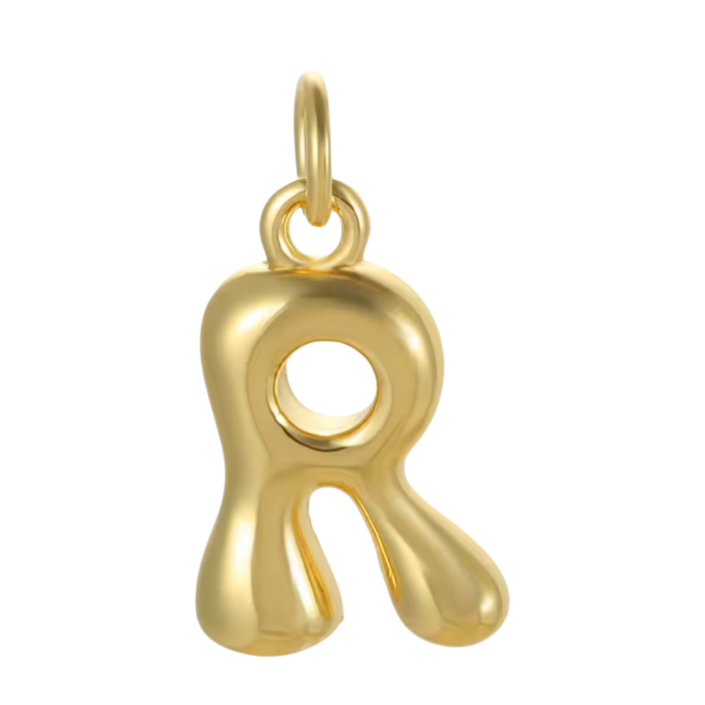 Gold Groovy Bubble Initial Collection