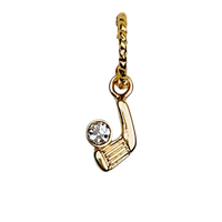 Sport Collection - Gold Golf Club with CZ Ball