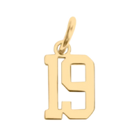 Small Gold Number Sports Collection - 19