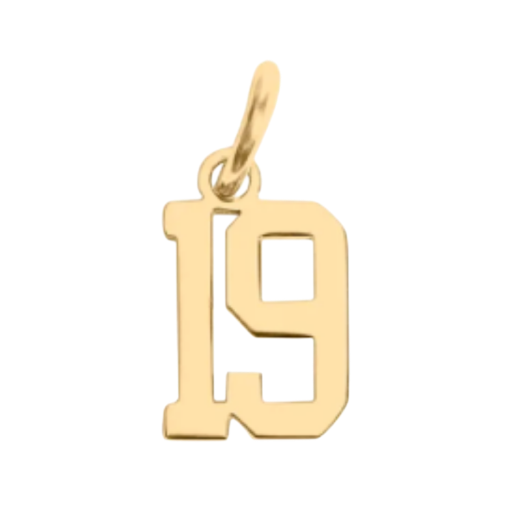 Small Gold Number Sports Collection