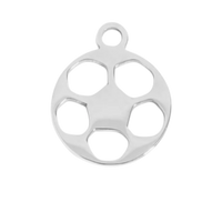 Sport Collection - Small Silver Soccer Ball Charm