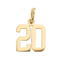 Small Gold Number Sports Collection - 20