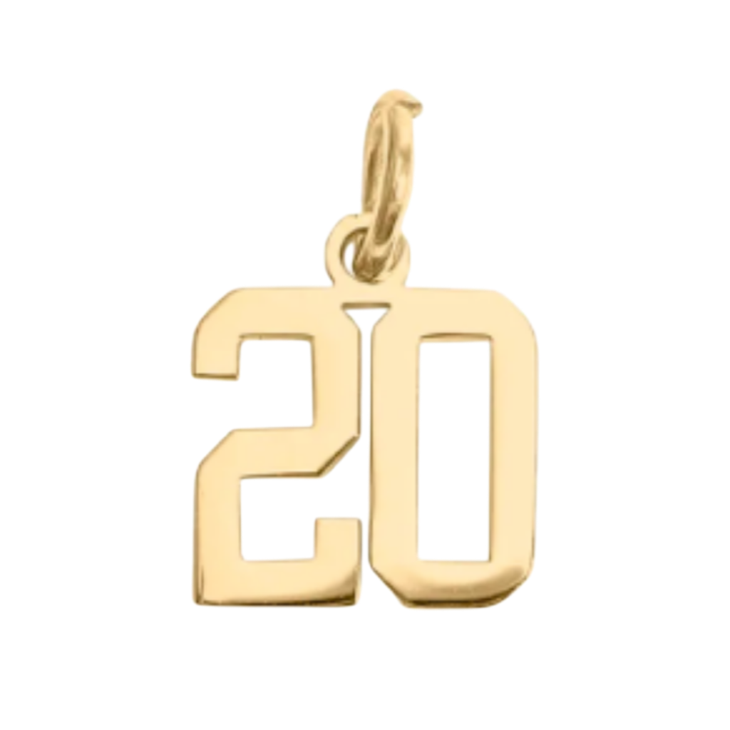Small Gold Number Sports Collection