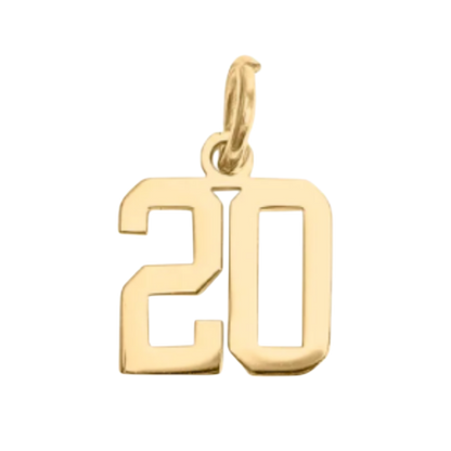 Small Gold Number Sports Collection