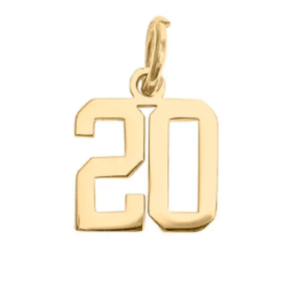 Small Gold Number Sports Collection