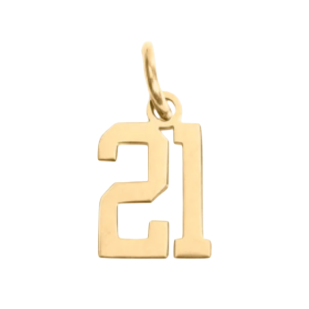 Small Gold Number Sports Collection