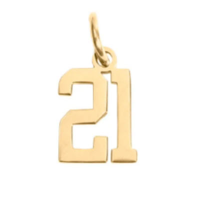 Small Gold Number Sports Collection