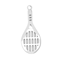 Sport Collection - Small Silver Tennis Racket