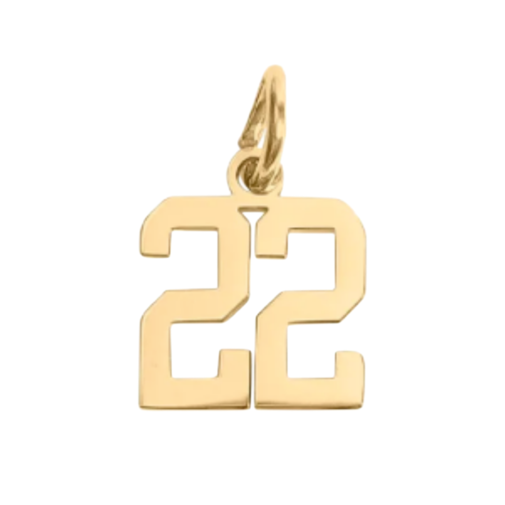 Small Gold Number Sports Collection