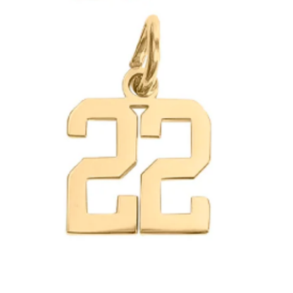 Small Gold Number Sports Collection