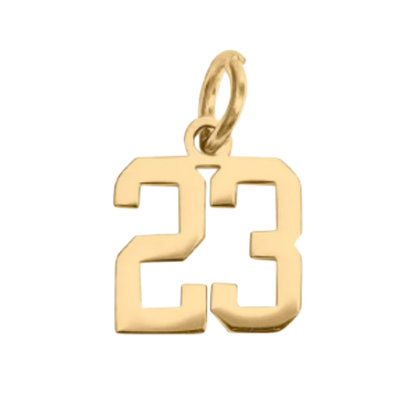 Small Gold Number Sports Collection