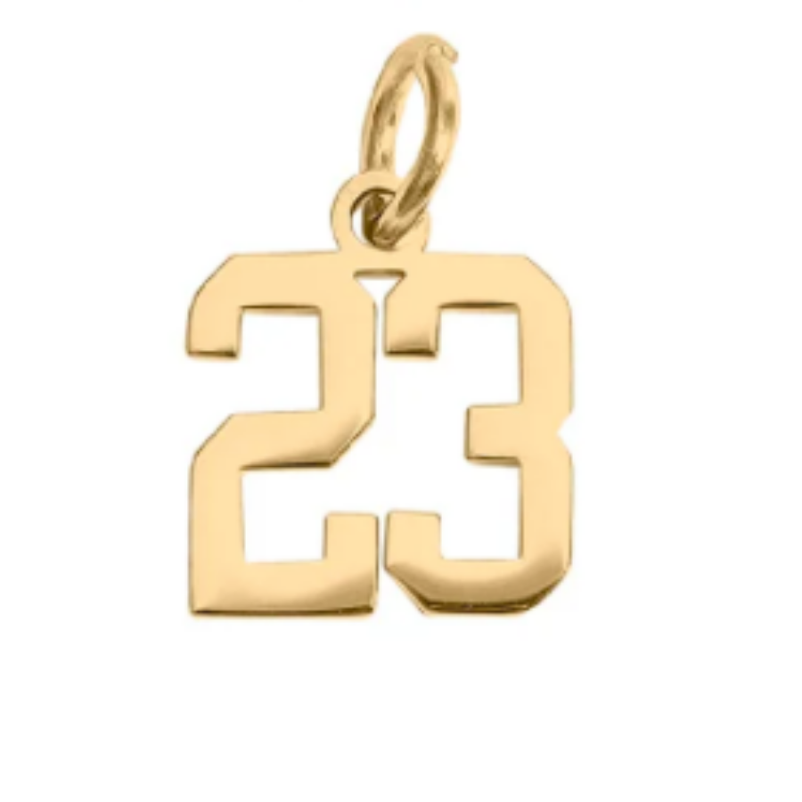 Small Gold Number Sports Collection