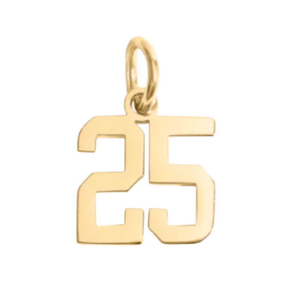 Small Gold Number Sports Collection