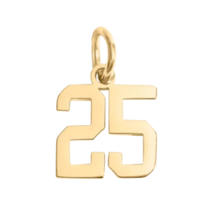 Small Gold Number Sports Collection