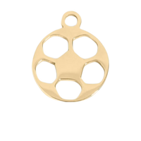 Sport Collection - Small Gold Soccer Ball Charm