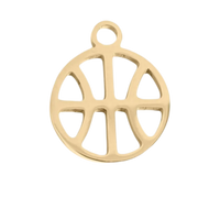 Sport Collection - Small Gold Basketball Charm