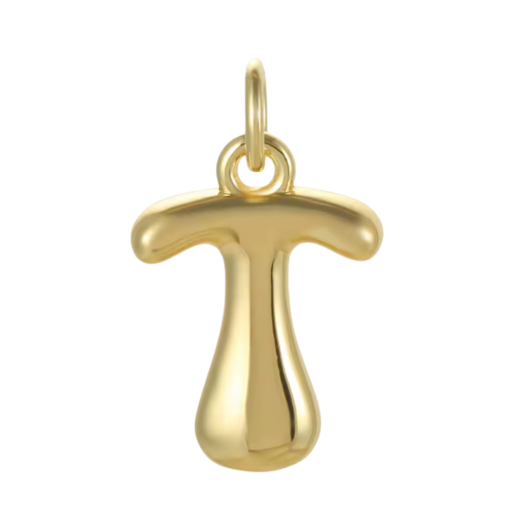 Gold Groovy Bubble Initial Collection