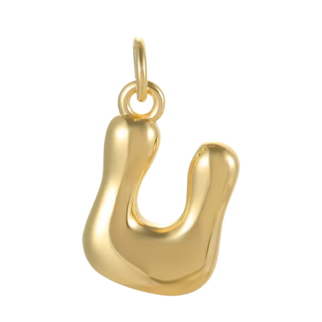 Gold Groovy Bubble Initial Collection