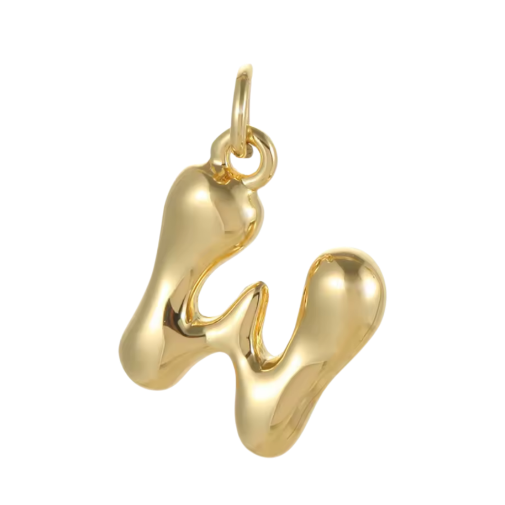 Gold Groovy Bubble Initial Collection