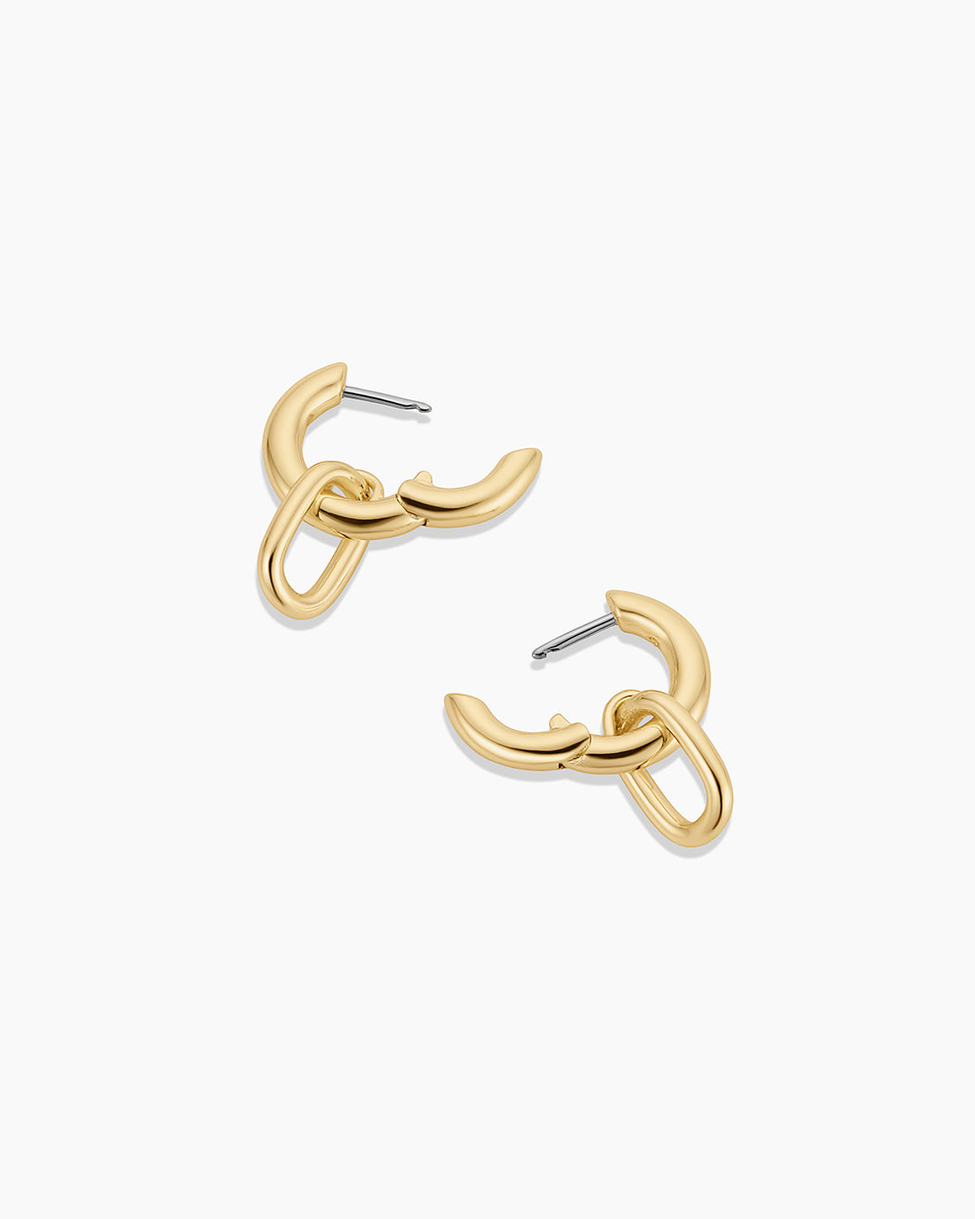 Gold Earring Charm Huggies