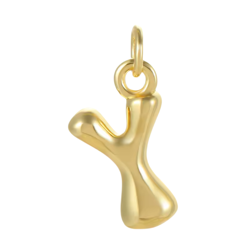 Gold Groovy Bubble Initial Collection