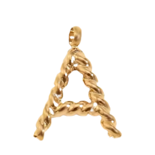 Gold Twisted Rope Initial Collection