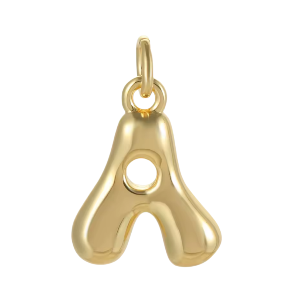 Gold Groovy Bubble Initial Collection