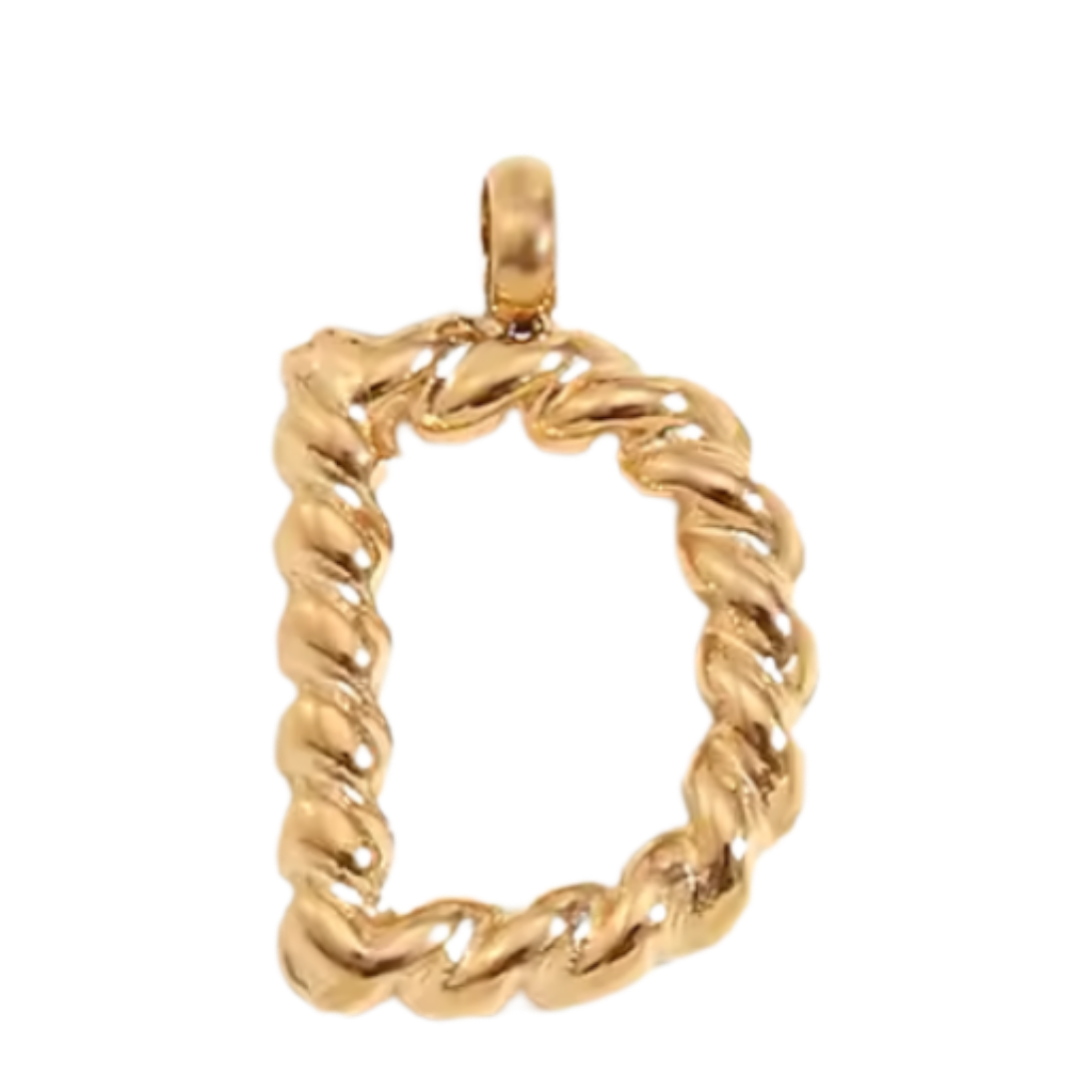 Gold Twisted Rope Initial Collection