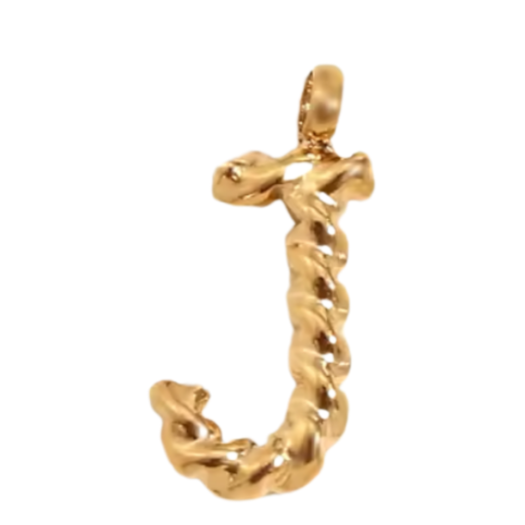 Gold Twisted Rope Initial Collection