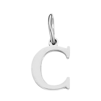 Silver Times New Roman Initial Collection - 'C' Silver Times New Roman Initial