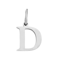 Silver Times New Roman Initial Collection - 'D' Silver Times New Roman Initial