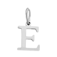 Silver Times New Roman Initial Collection - 'E' Silver Times New Roman Initial