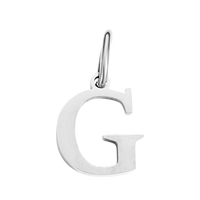 Silver Times New Roman Initial Collection - 'G' Silver Times New Roman Initial