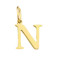 Gold Times New Roman Initial Collection - 'N' Gold Times New Roman Initial