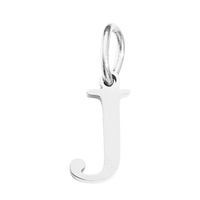 Silver Times New Roman Initial Collection - 'J' Silver Times New Roman Initial