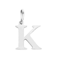 Silver Times New Roman Initial Collection - 'K' Silver Times New Roman Initial