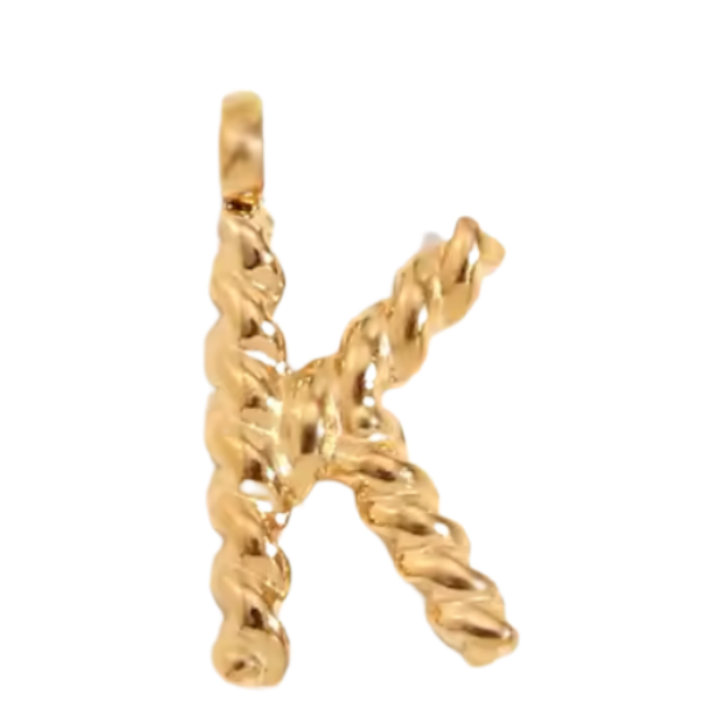 Gold Twisted Rope Initial Collection