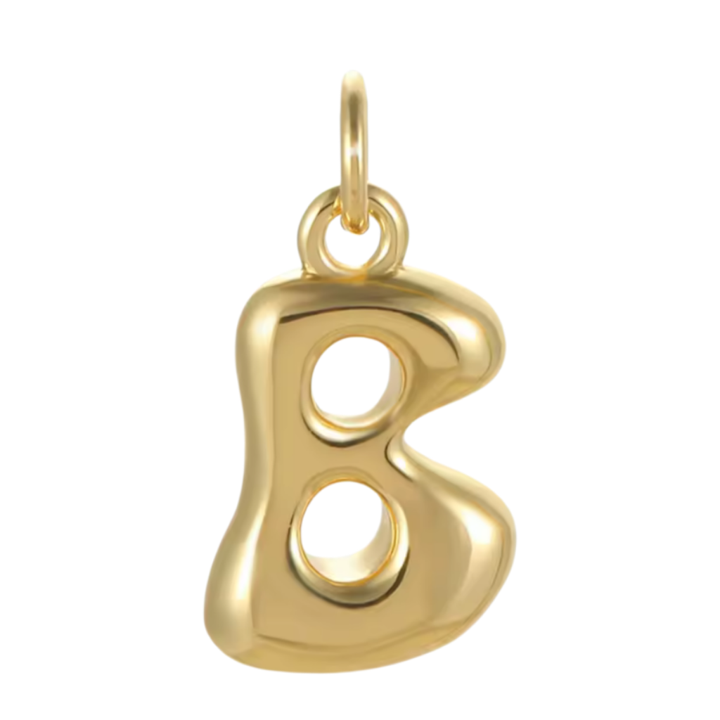 Gold Groovy Bubble Initial Collection