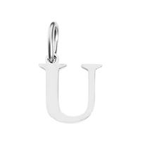 Silver Times New Roman Initial Collection - 'U' Silver Times New Roman Initial